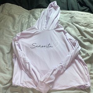 2 cute hoodies lavender and dye die both size M